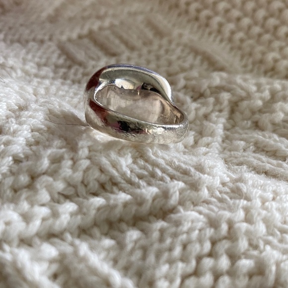 Vintage Robert Lee Morris Sterling Silver Concave Ring - Size 6 - Mid-1970s Era - Picture 11 of 12